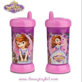 Sofia the First Sipper Cup -- แก้วหัดดื่ม ลาย โซเฟีย ขนาด 8 ออนซ์ สินค้านำเข้า Disney USA