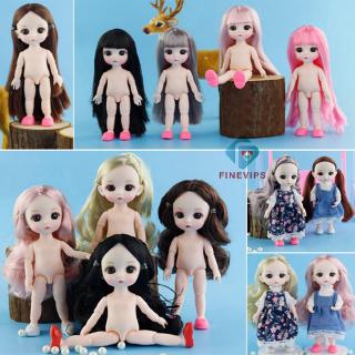 NEW Lovely 16cm Ball Jointed Girl Doll Nude Body DIY Parts