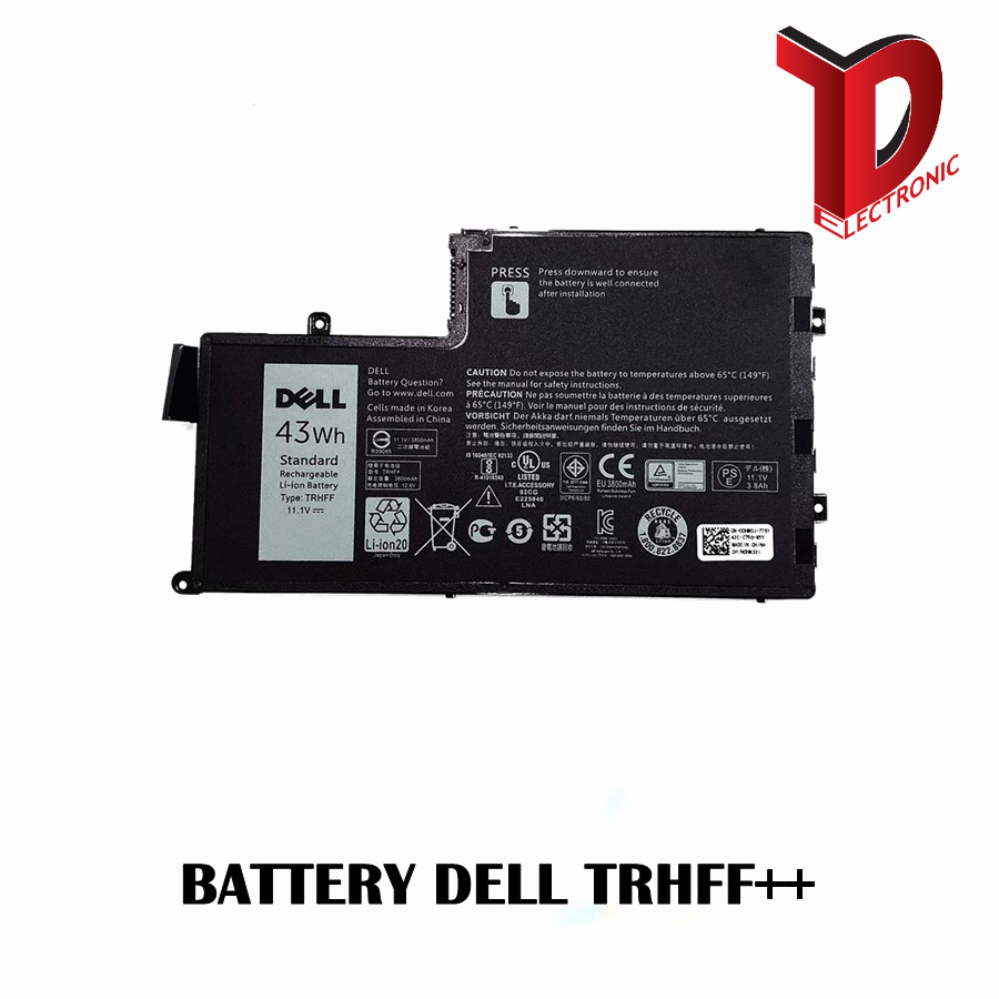 BATTERY DELL TRHFF++ของแท้ / แบตเตอรี่โน๊ตบุ๊คเดล แท้ (ORG) | Shopee ...