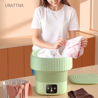 Urattna- เครื่องซักผ้า ขนาดเล็ก 6 ลิตร แบบพกพา พับได้ สําหรับเสื้อผ้าเด็ก ถุงเท้า หอพัก เดินทาง Rv