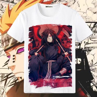 เสื้อยืดผ้าฝ้ายพิมพ์ลายขายดี Anime T-shirt▥❖Naruto เสื้อยืด Payne Uchiha Madara Sasuke Itachi ผู้ชายและผู้หญิงหลวมนักเรี