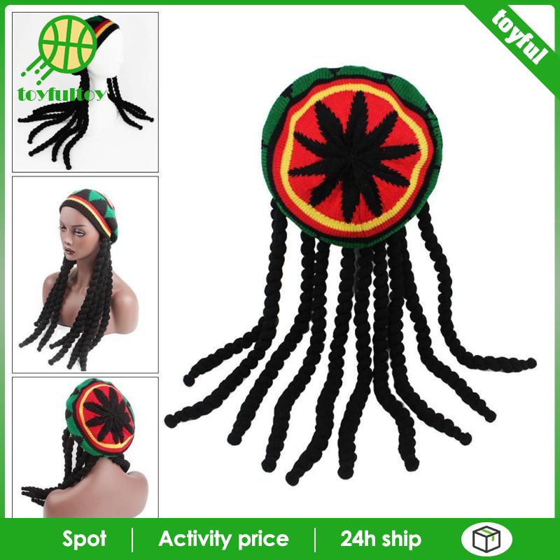 Rasta Jamagan หมวก Bob หมวกถัก Dread Locks แฟนซี | Shopee Thailand