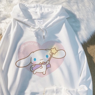 Cinnamon เสื้อกันหนาว มีฮู้ด แบบบาง ทรงหลวม เข้ากับทุกการแต่งกาย สไตล์เกาหลี เหมาะกับฤดูใบไม้ร่วง สําหรับผู้หญิง และนักเรียน 2022