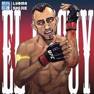 เสื้อยืดผู้ชาย MMA ผสมศิลปะการต่อสู้ Tony Ferguson เสื้อยืดชาย ins แนวโน้มป่า UFC มวยปีศาจแขนสั้นเสื้อยืดผู้ชาย S-5XL