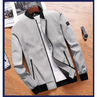 ภาพขนาดย่อของสินค้าM305:เสื้อแจ็คเก็ตผู้ชาย569 เสื้อคลุม นอกเสื้อแขนยาว บางเบาแห็งเร็ว ใส่ขี่มอไซด์