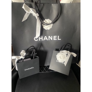 Chanelแท้💯 ถุงเล็ก,ถุงใหญ่ติดดอกคาเมเลีย มีริบบิ้น ,กล่องเปล่าใส่กระเป๋าไซต์10.5-11inc ออกช๊อปพารากอน