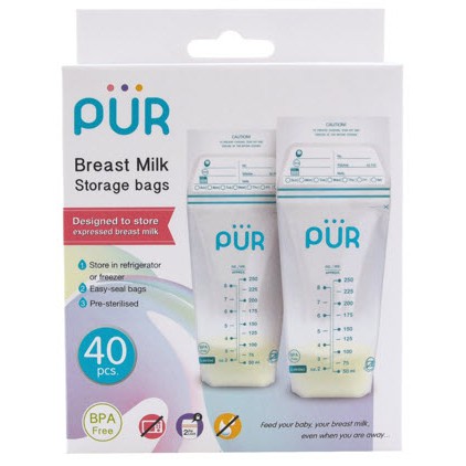 pur-ถุงเก็บน้ำนม-milk-storage-bag-1-กล่อง-40-ชิ้น