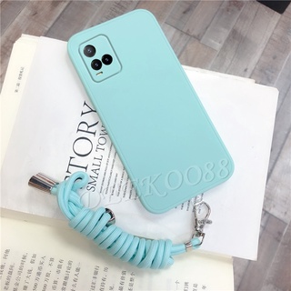 จัดส่งฟรี เคสโทรศัพท์ Oneplus 8 Pro Phone Case with Strap Rope Back Cover Skin Feel TPU Softcase เคส Oneplus8 1+ 8Pro Casing