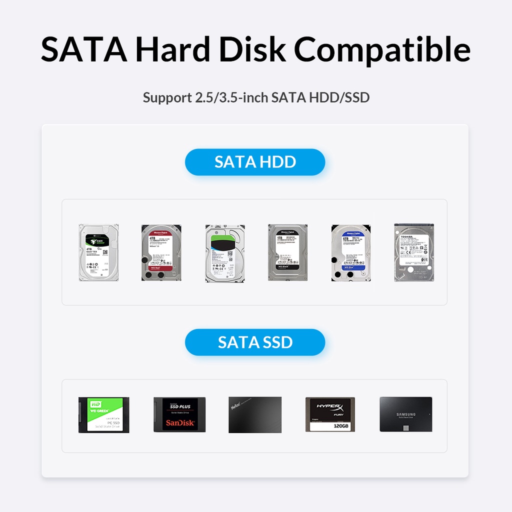 ภาพสินค้าOrico เคสฮาร์ดดิสก์ภายนอก HDD SATA เป็น USB 3.1 6Gbps 3.5 นิ้ว รองรับฮาร์ดดิสก์ภายนอก 18TBHM35 จากร้าน orico.th บน Shopee ภาพที่ 6