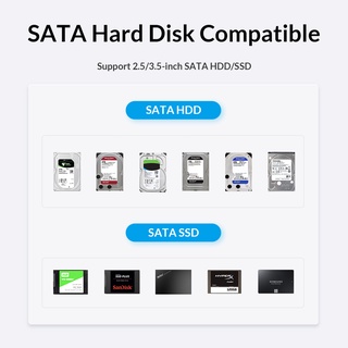 ภาพขนาดย่อของภาพหน้าปกสินค้าOrico เคสฮาร์ดดิสก์ภายนอก HDD SATA เป็น USB 3.1 6Gbps 3.5 นิ้ว รองรับฮาร์ดดิสก์ภายนอก 18TBHM35 จากร้าน orico.th บน Shopee ภาพที่ 6
