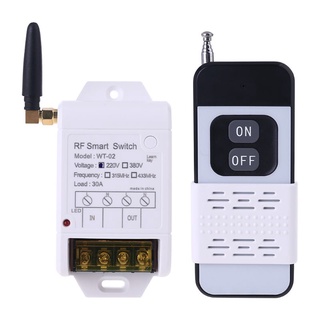 Bst 315MHZ 433MHZ +220V 380V 30A รีเลย์ รีโมทคอนโทรล ไร้สาย ตัวรับสวิทช์