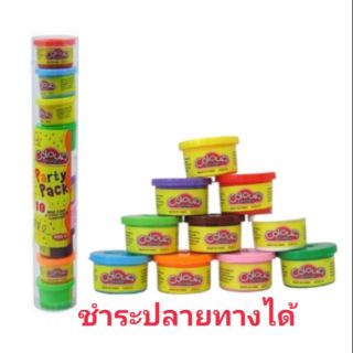 Banktoys ของเล่น แป้งโดว์ 10 สี 10 กระปุกแป้ง เพื่อการพัฒนาทักษะ และการเรีบนรู้