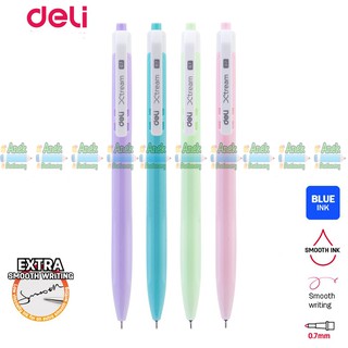 ปากกาด้ามกด Deli Xtream Q033 36 หัว 0.7 มม. สีพาสเทล (จำนวน 1แท่ง)
