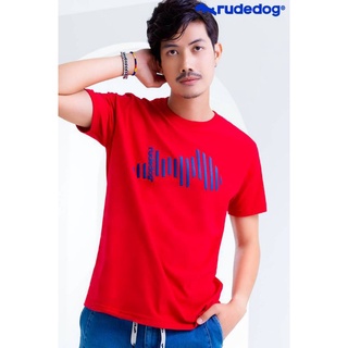 Rudedog เสื้อยืดชาย/หญิง สีแดง รุ่น Backslash (ราคาต่อตัว)