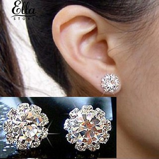 เครื่องประดับส่องแสงของผู้หญิง Rhinestone Charm เครื่องประดับต่างหู Ear Studs