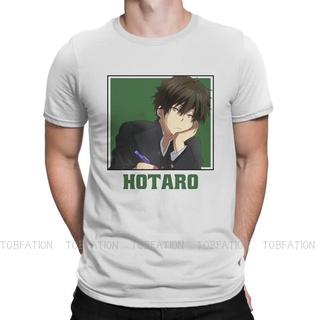 เสื้อยืดผ้าฝ้ายพิมพ์ลายขายดี Hyouka เสื้อยืดลําลอง แขนสั้น ทรงหลวม คุณภาพสูง สําหรับผู้ชาย