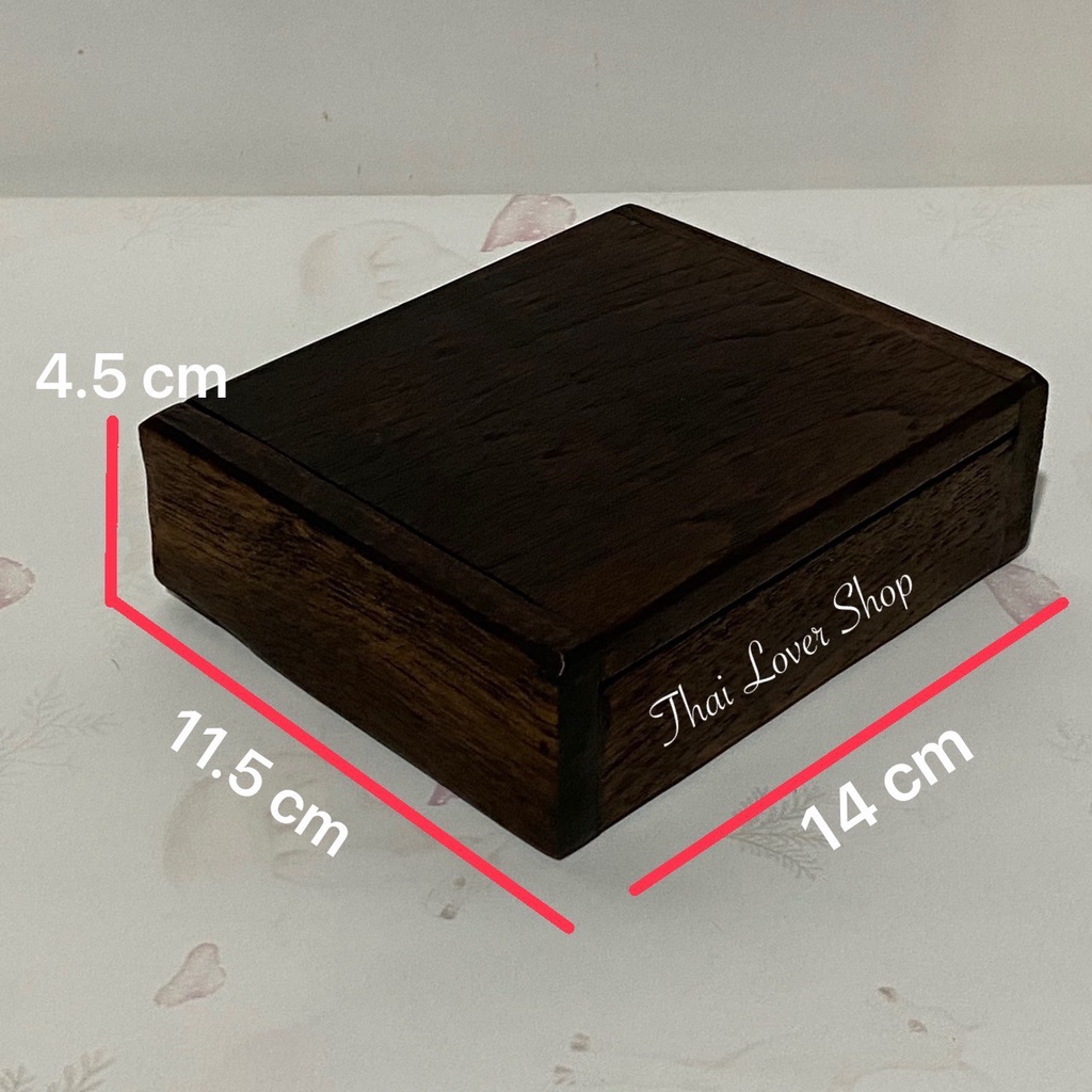 กล่องไม้สัก-กล่องนามบัตร-กล่องเก็บของกระจุกกระจิก-กว้าง-11-5-x-ยาว-14-x-สูง-4-5-cm-ใบละ-179