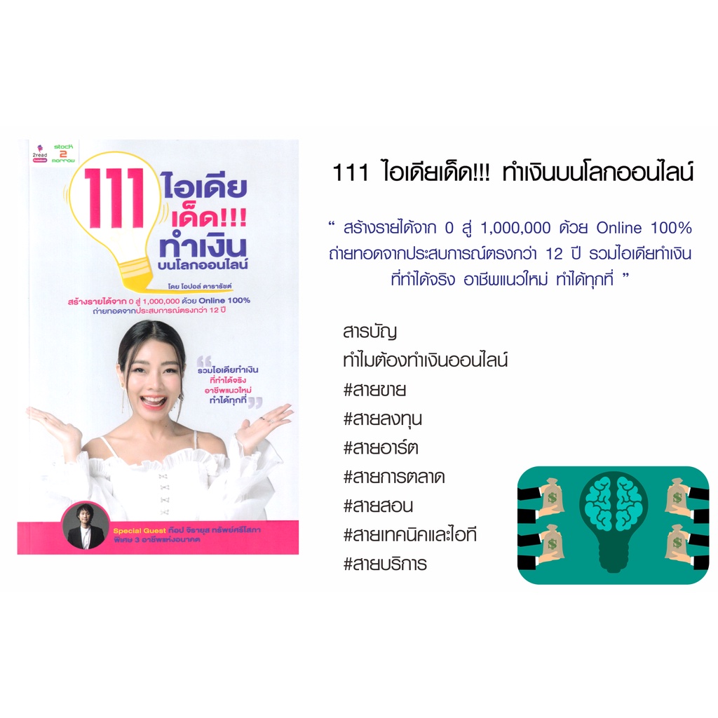 หนังสือ-111-ไอเดียเด็ด-ทำเงินบนโลกออนไลน์-คู่มือให้วิธีสร้างรายได้จาก-0-สู่-1-000-000-ด้วย-online-100-รวมไอเดียทำเงิน