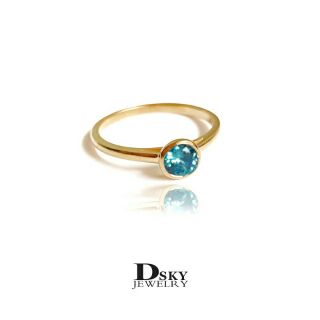 แหวนเงินแท้925 แหวนวันเกิด แหวนแฟชั่น แหวนเสริมโชค ฝังอความารีน(Aquamarine) ชุบทอง เหมาะสำหรับคนที่เกิดวันศุกร์ค่ะ