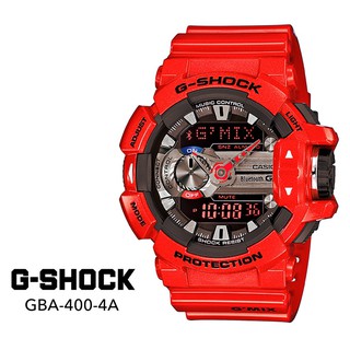 ภาพขนาดย่อของภาพหน้าปกสินค้าCasio G-Shock นาฬิกาผู้ชายหน้าปัดอนาล็อก-(สีแดง) - GBA-400-4 รับประกันห1ปี จากร้าน watch16888 บน Shopee