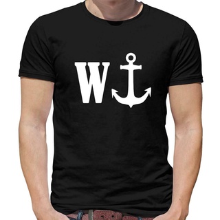 W Anchor Mens T-Shirt - Wanker - Rude - Boats - Lad - Funny - Offensive - Gift
