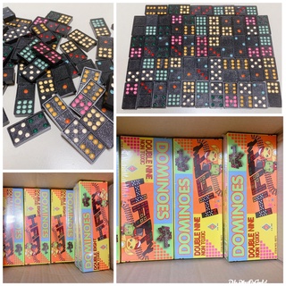 สินค้า เกมส์โดมิโน่ โดมิโน่ Dominoes 55ชิ้น และ28ชิ้น เกมส์เด็กเล่น เกมส์เสริมพัฒนาการ เกมส์สำหรับครอบครัว ปลอดสารพิษ