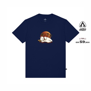 เสื้อยืด Aerostreet Lucky Neco สีกรมท่า AABAAS-5XL