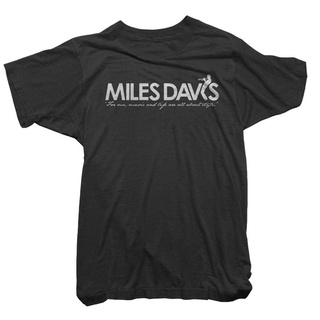 เสื้อยืดโอเวอร์ไซส์เสื้อยืดลําลอง ผ้าฝ้าย แขนสั้น คอกลม พิมพ์ลาย Miles Davis สไตล์เกาหลี สําหรับผู้ชายS-3XL