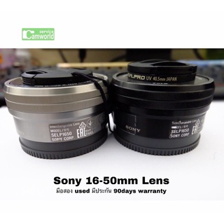 สินค้า Sony 16-50mm lens BLACK / SILVER for A5100 A5000 A6000 A6400 มือสอง สภาพดี used ใช้งานได้ดี เชื่อถือได้ มีประกัน3เดือน