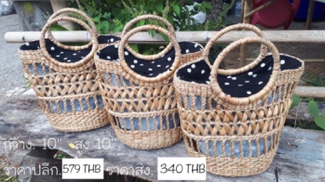 กระเป๋าสาน-กระเป๋าผักตบชวา-natural-woven-hand-bags