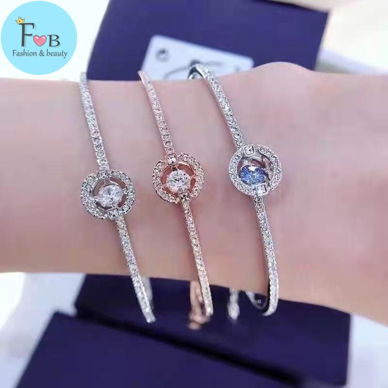 swarovski-s925-silver-rose-gold-beating-heart-สร้อยข้อมือเพชร-platinum-รอบสร้อยข้อมือสมาร์ทของขวัญวันวาเลนไทน์วันเกิดของ