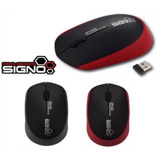 ภาพหน้าปกสินค้าSigno WM-130 Mouse Wireless/ไร้สาย มี 2 สี(แดง/เทา) ที่เกี่ยวข้อง