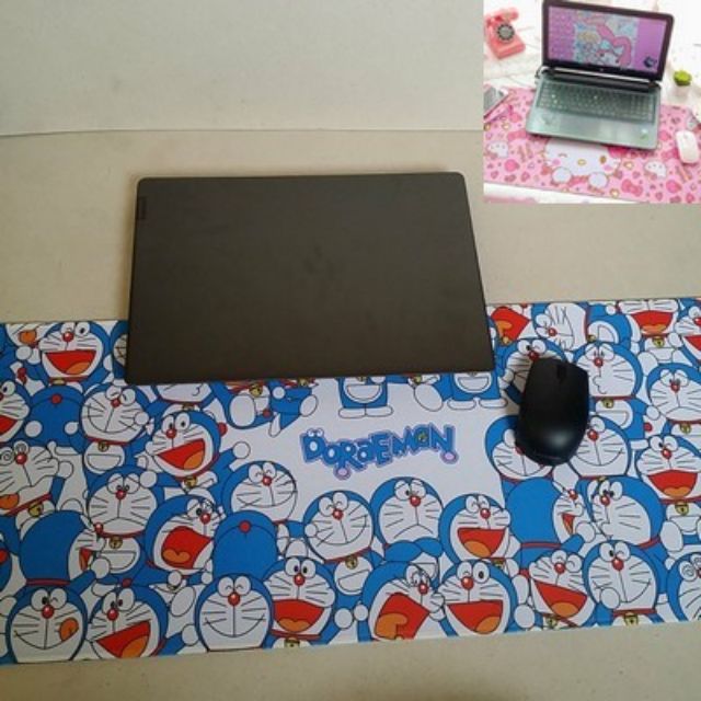 แผ่นรอง-เม้าส์-mouse-คีร์บอร์ด-keyboard-ลาย-โดราเอม่อน-doraemon-ขนาด-70x30-ซม