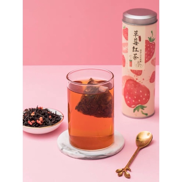 ภาพสินค้าชาแดงสตรอว์เบอร์รี่ 10 ซอง Strawberry black tea Two tone Tea จากร้าน twotoneteashop บน Shopee ภาพที่ 4