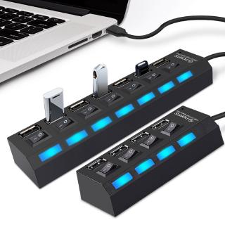 ภาพหน้าปกสินค้า【Ready stock】 4 / 7 พร้อม USB 2.0 HUB Combo Splitter 4 / 7 Port USB Switch High Speed ON / OFF Mini 2 In 1 ตัวเพิ่มช่อง ยูเอสบี ตัวอ่า ที่เกี่ยวข้อง