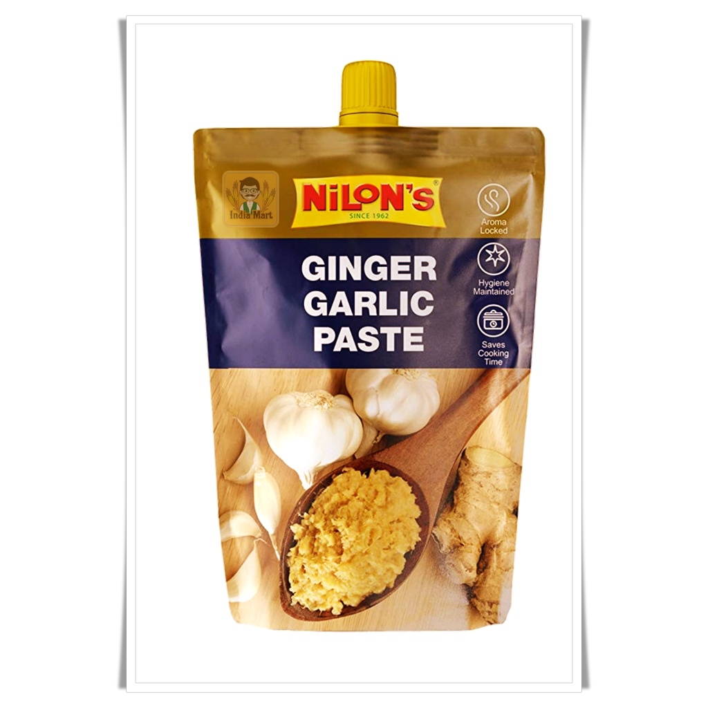 ภาพหน้าปกสินค้ากระเทียมและขิงแบบเข้มข้น (Ginger & Garlic Paste)  Nilon Ginger & Garlic Paste (200 กรัม / Grams)