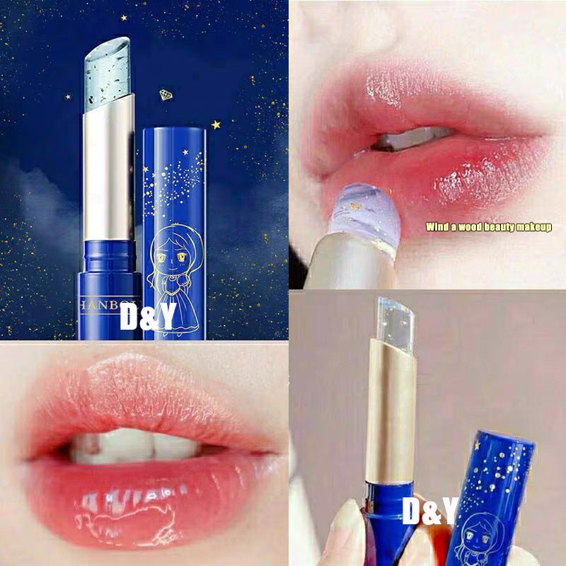 ภาพหน้าปกสินค้าHANBOLI Princess Moisturizer Lip Balm Change Color Hydrating Base Lips Makeup Cosmetic Beauty