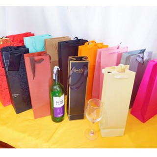 สินค้า 🍍🍍 PK 🍍🍍 ถุงไวน์ ถุงใส่ขวดไวน์กระดาษคราฟท์ ถุงของขวัญ ถุงกระดาษ