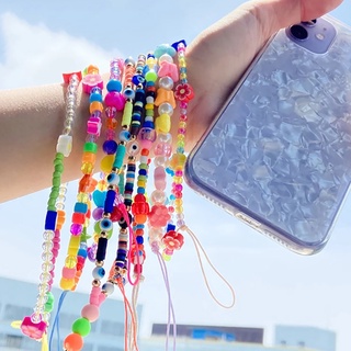 ลายหัวใจ ขนาดเล็ก แบบพกพา พร้อมสายโซ่คล้องมือ สําหรับ iPhone เคสโทรศัพท์ Universal Lanyard