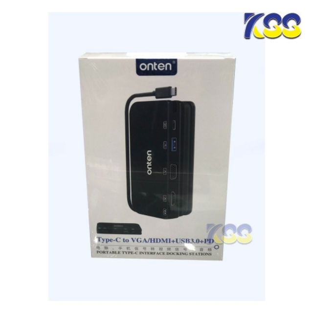 onten-type-c-to-vga-hdmi-usb3-0-pd-portable-docking-station