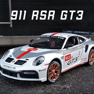 โมเดลรถยนต์ Porsche 911 RSR GT3 สเกล 1:24 ของเล่น ของสะสม ของขวัญวันเกิด สําหรับเด็กผู้ชาย