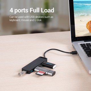 ภาพขนาดย่อของภาพหน้าปกสินค้าVention ฮับ USB 3.0 4 พอร์ต ความเร็วสูง สําหรับเครื่องพิมพ์ แล็ปท็อป PC CHK CHL จากร้าน vention.th บน Shopee ภาพที่ 5