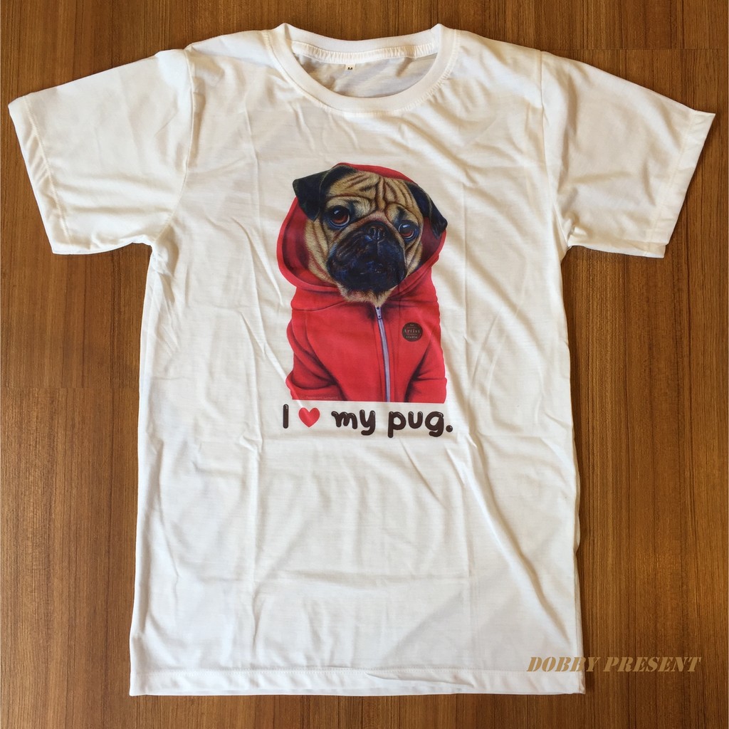 เสื้อยืด-pug