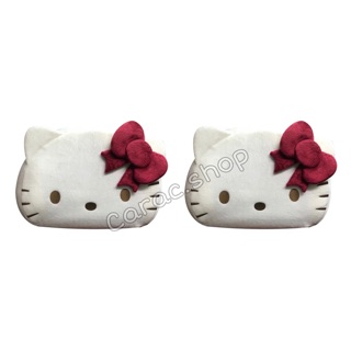 (1 คู่) หุ้มหัวเบาะ คิตตี้ สีดำ Hello Kitty ลิขสิทธิ์แท้