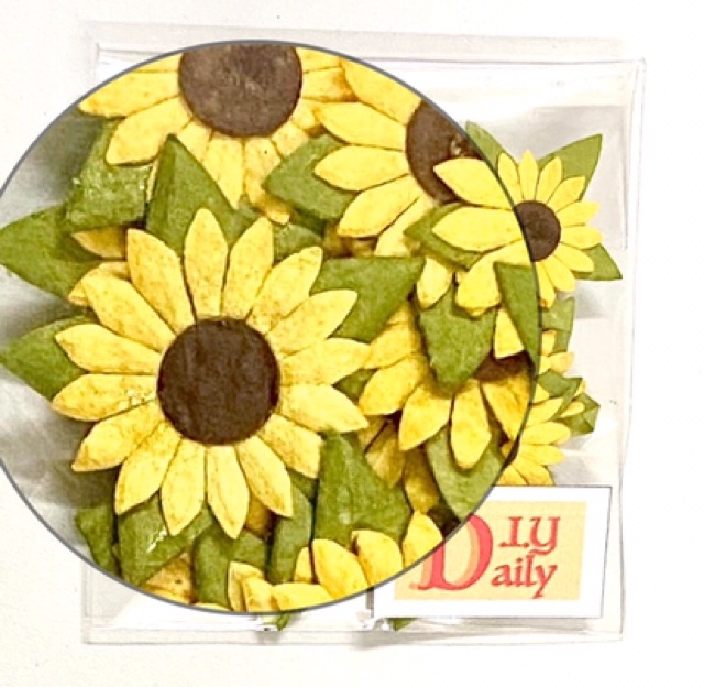 ดอกทานตะวันประดิษฐ์-ดอกเล็ก-ทำจากกระดาษ-บรรจุ-20-ดอก