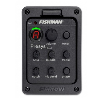 Fishman Presys 301 Mic Blend Dual Model Guitar Preamp EQ Tuner Piezo Pickup Beat - intl