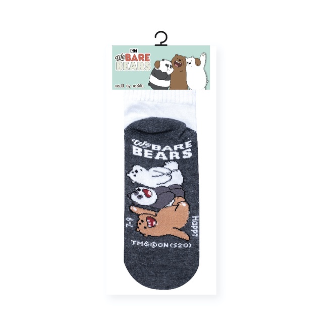 ถุงเท้านักเรียนทอลาย-happi-by-carson-ลาย-we-bare-bears-1-คู่-คละลาย