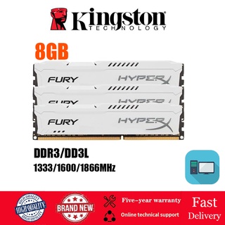 Kingston HyperX FURY Memroy 8GB DDR3 DDR3L 1333MHz 1600MHz 1866MHz PC3-12800U 14900U 1.35V / 1.5V 240 พินเดสก์ท็อป RAM DIMM