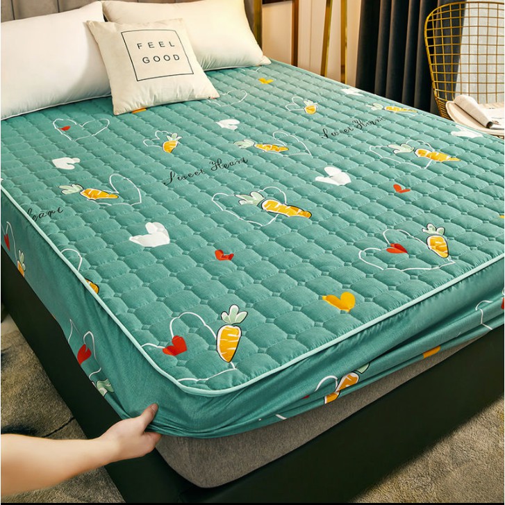ที่นอน-ผ้าปูที่นอนผ้าคลุมเตียงผ้าคลุมเตียงกันลื่นแบบหนาชิ้นเดียวผ้าคลุมเตียงซิมมอนส์ปลอกผ้าคลุมกันลื่น