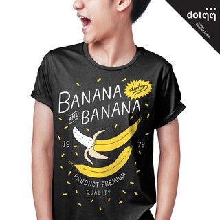 dotdotdot เสื้อยืด ลาย Banana (Black)